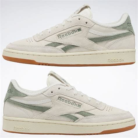 Club C Revenge Vintage Shoes In Chalk Chalk Harmony Green Reebok