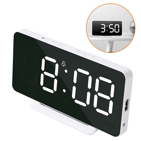 Classroom Timers Large Screen Led Clock Usb Charging Photosensitive Digital Sleep Alarm