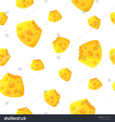 Vector Cheese Background Funny Cartoon Wallpaper Stock Vector (Royalty Free) 1460618369 ...