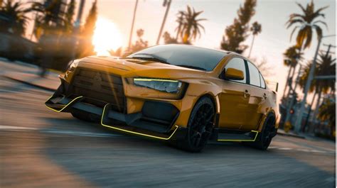 Mitsubishi Lancer Evo X Hycade Bodykit Animated Lights Toldi