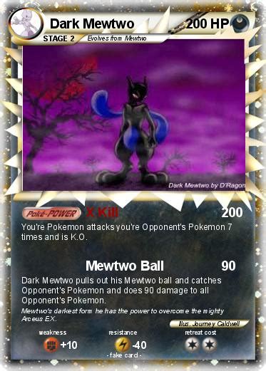 Pokémon Dark Mewtwo 189 189 - X Kill - My Pokemon Card