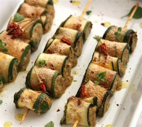 Rouleaux De Courgettes Au Thon