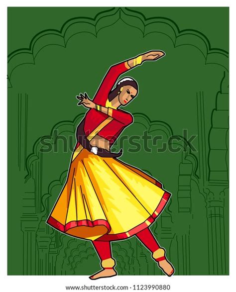 Vector Art On Indian Classical Dance Stock Vector Royalty Free