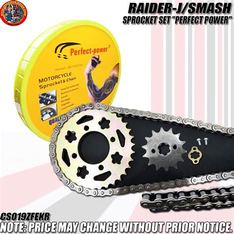 RAIDER J 110 SMASH SPROCKET SET PERFECT POWER CS019ZFEKR