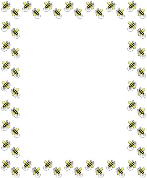 Bee Border Clip Art Clip Art Library