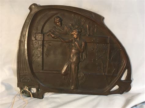 Art Nouveau Bronze Plaque Archer S Antiques