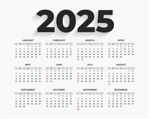 2025 Calendar Images - Free Download on Freepik