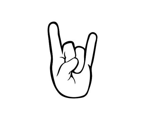 Rock On Hand Symbol