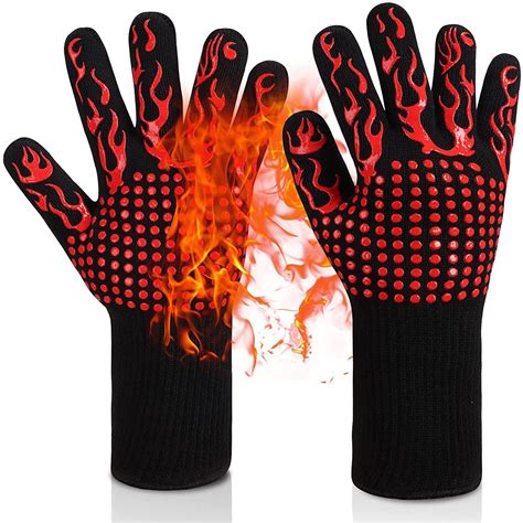 Piece BBQ Gloves Microwave Gloves High Temperature Resistance Barbecue