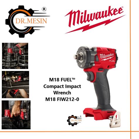 Ready Stock Milwaukee M Fiw Fuel Compact Stubby Impact