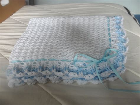 Colcha Para Bebe Varon Hecha A Crochet Mantita Bebe Colchitas Para