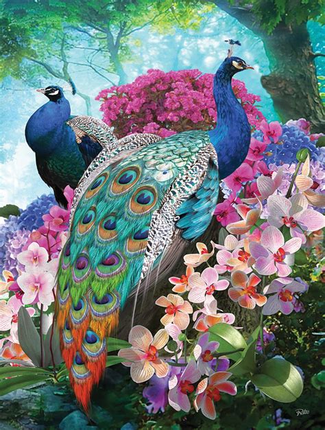 Solve Pretty Peacock Jigsaw Puzzle Online With 252 Pieces