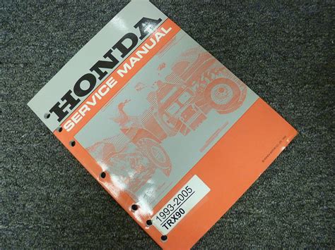 2001 2002 2003 2004 2005 Honda Trx90 Atv Vehicle Shop Service Repair Manual Book Ebay