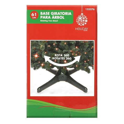 BASE PARA ÁRBOL DE NAVIDAD GIRATORIA DE PLÁSTICO 25 4 CM The Home