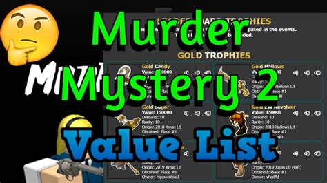 Roblox Murder Mystery 2 Value List Mm2 Uncommon Common Pet And Misc