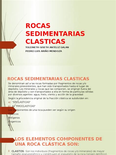 Pdf Diapositivas Rocas Sedimentarias Clasticas Dokumen Tips