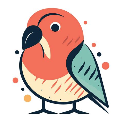 Cute Vector Parrot Vector Illustration Of A Cute Parrot 33481876