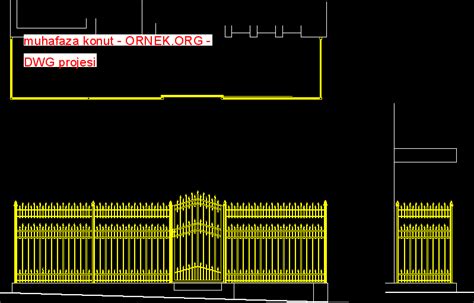 Muhafaza Konut Dwg Projesi Autocad Projeler