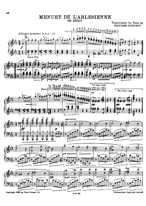 L Arl Sienne Suite No Bizet Georges Imslp Free Sheet Music Pdf