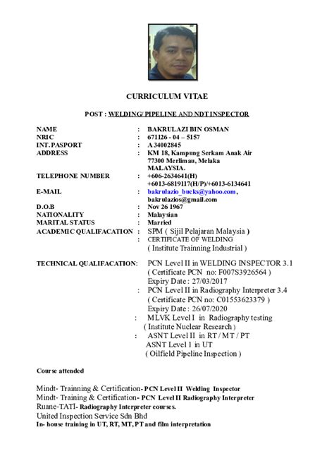 Resume Spm Level Sample Resume Pdf Malaysia Schools Aaron Lemke