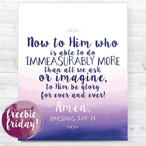 Immeasurably More Designs Scripture Printables Free Scripture