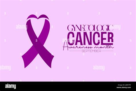 Vector Illustration Design Concept Of Gynecologic Cancer Awareness