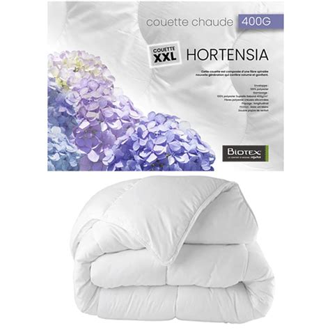 COUETTE HORTENSIA BIOTEX Artois Literie