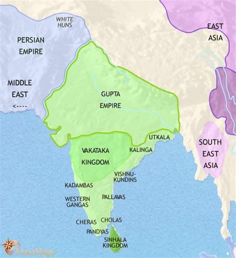 Map Of Medieval India And South Asia In 1215 Timemaps India Map