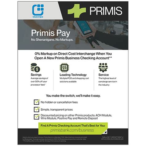 Product Detail Primis Pay Flyer