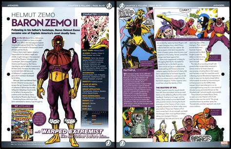 Baron Zemo II Helmut Zemo BA 01 Villains Avengers Marvel Fact File