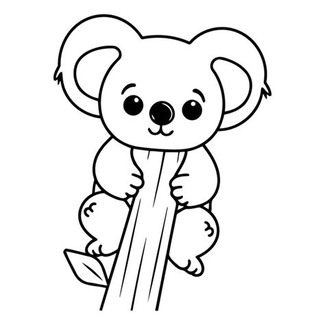 Ilustrado por vectores de dibujos animados de koala diseño gráfico