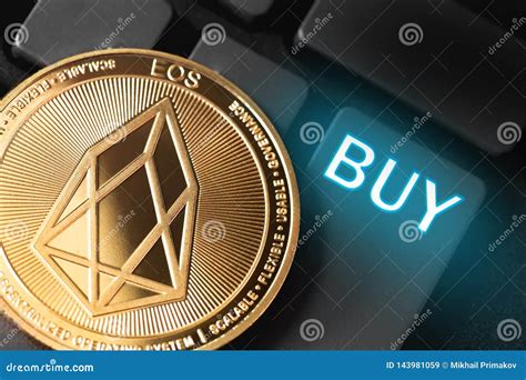 Cryptocurrency De Pi Ce De Monnaie D EOS Illustration Stock