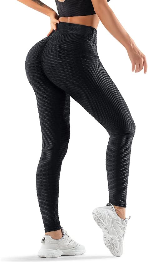 Oielai Tik Tok Damen Sport Leggings High Waist Push Up Boom Booty