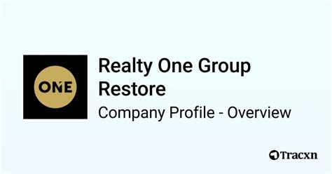 Realty One Group Restore Company Profile Tracxn