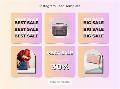 Premium Vector Instagram Feed Template Vector