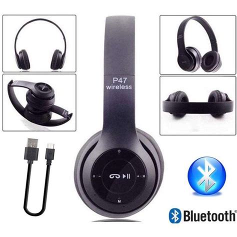 P47 Wireless Headphones Perfect Sound Quality 5 0 EDR