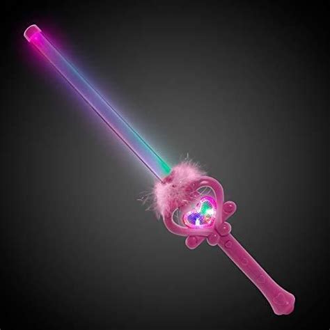 Led Light Up Fairy Heart Wand Multi Color Fairy