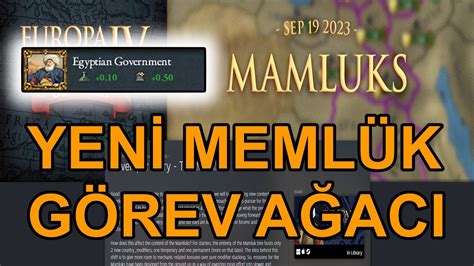 YENİ MEMLÜK GÖREV AĞACI MÜKEMMEL OLMUŞ Europa Universalis 4 YouTube