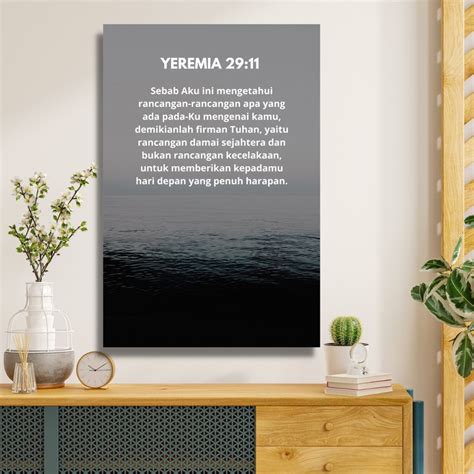 Jual Poster Ayat Alkitab Yeremia 2911 Kado Natal Pajangan Dinding