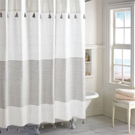 Breakwater Bay Makson Cotton Striped Shower Curtain And Reviews Wayfair