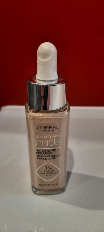 L Oréal Accord Parfait Nude Sérum Teinté Repulpant 0 5 2 Very Light