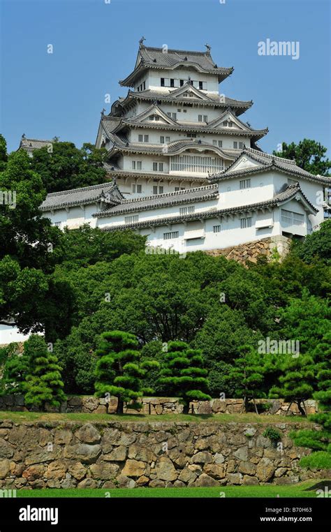 Himeji Castle Himeji City Hyogo Prefecture Honshu Japan Stock Photo