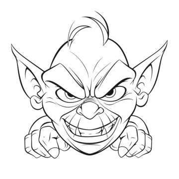 Three Trolls Coloring Pages Outline Sketch Drawing Vector Trolls