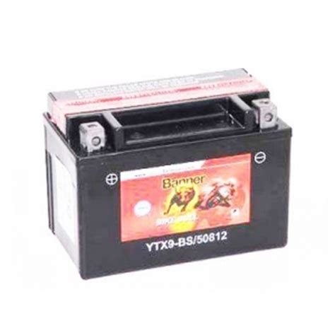 Batterie Quad BANNER YTX9 BS 12v 8ah Batterie4moto Fr