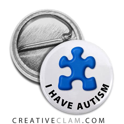 I Have Autism Medical Alert Pin Pin Back Button Badge Lm Etsy