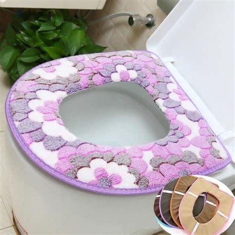 Abattant Wc Purple Magic Tape Housse De Si Ge De Toilette Souple