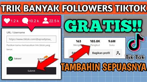 Cara Menambah Followers Tiktok Gratis Youtube