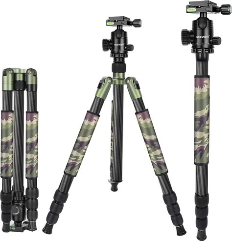 Neewer Tr Pode C Mara Fibra Carbono En Monopod Cm Verde Militar