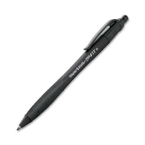 Paper Mate Pro Fit Medium Point Retractable Ballpoint Pen 12 Black