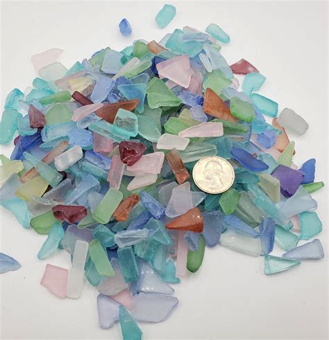 Bulk Sea Glass Tiny Bulk Beach Glass Beach Wedding Craft Tiny Mix Beach Grass Cottage